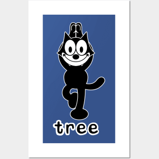 Yoga felix tree Posters and Art